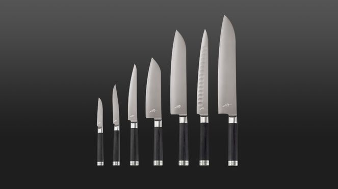
                    The Michel Bras small Santoku is part of the Michel Bras series