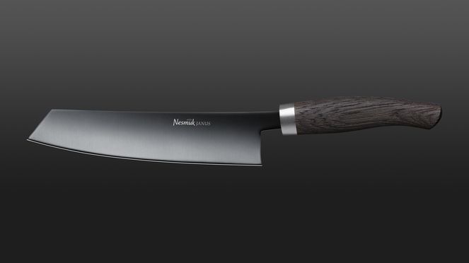 
                    The Janus chef’s knife with 24 cm long blade