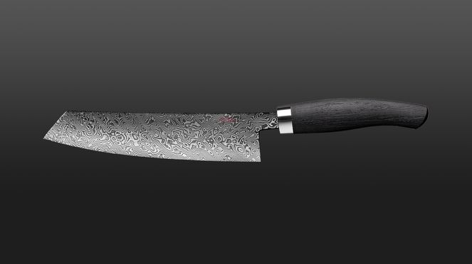 
                    Exklusiv Chef's Knife with bog oak handle