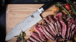 Нож для мяса / ветчины, Нож Santoku для левшей