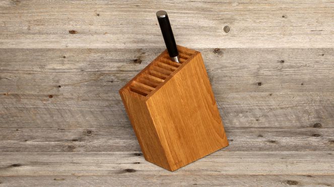 
                    knife block swiss wood – ash wood