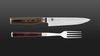 
                    Steak knife cutlery set with wooden handles KAI