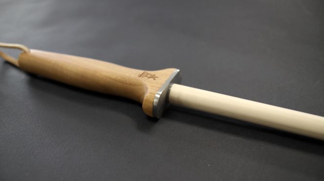 
                    Corundum Sharpener with valuable wooden handle
