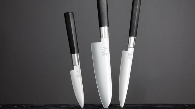 
                    Wasabi knife set with 3 Wasabi knives