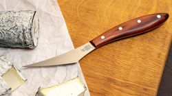 Windmühle couteau de cuisine en bois de prune, Couteau à fromage de chèvre