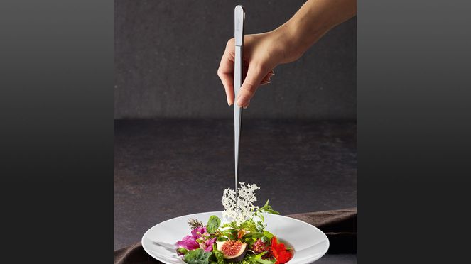 
                    Tweezers triangle® help you to arrange and garnish the finest dishes