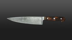 Поварской нож из дамасской стали