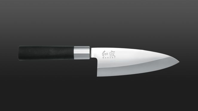 
                    The Wasabi Deba knife is the Japanese hatchet with a strong, large blade